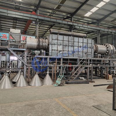 500 ° C-600 ° C lò than hoàn toàn tự động Thiết bị than cho vỏ dừa gỗ và vỏ đậu phộng