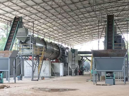 Thiết bị carbon hóa Chất liệu hoạt động Carbon Rotary Kiln Plc Control cho sản xuất tùy chỉnh